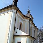 Předhradí - kostell Nanebevzetí Panny Marie, severní stěna od východu (2008)