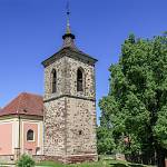Přistoupim - kostel sv. Václava se zvonicí (19. 5. 2013)