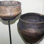 Pňov - urny z římského pohřebiště (Regionální muzeum Kolín)