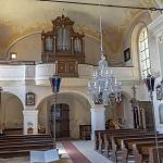 Konojedy - kostel sv. Václava, kruchta a varhany (2018)