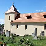Jindice - kostel sv. Václava, pohled od jihu (2017)