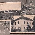 Jindice - zámek před přestavbou na staré pohlednici (1912)