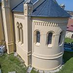 Zibohlavy - kostel sv. Martina, detail apsidy (2018)