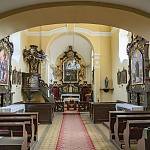 Lstiboř - kostel Nanebevzetí Panny Marie, pohled z podkruchtí (2018)
