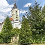 Kšely - evangelická modlitebna, celkový pohled od jihu (2018)