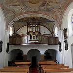 Solopysky - kostel sv. Bartoloměje, pohled na kruchtu  (2016)