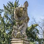 Škvorec - socha sv. Prokopa, detail (2024)