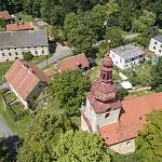 Žehuň - kostel sv. Gotharda, pohled od jihozápadu (2018)