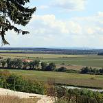 Žehuňská obora - lovecký zámek, pohled k jihu na Kolínsko (2009)