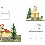 Doubravčice - kaple sv. Jiří, vizualizace projektu (2009)