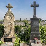 Velký Osek - hřbitov, hrobky Pinkasových a Psotových (2018)