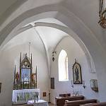 Svatý Mikuláš - kostel sv. Mikuláše, vítězný oblouk a presbytář (2018)