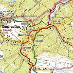 Doubravčice - mapa okolí s údolím