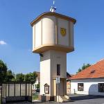 Krupá - věžový vodojem od jihovýchodu (2023)
