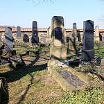 Kouřim - židovský hřbitov, náhrobky (2017)