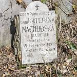 Kbel - hřbitov, náhrobní deska Kateřiny Náchodské z Neudorfu (2019)