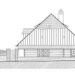 Kouřim - skanzen, usedlost Šperkovna ze Strašic (2014, návrh rekonstrukce Dipl. arch. Irena Hrabicová)