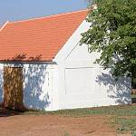 Kouřim - skanzen, stavba usedlosti ze středního Polabí, stodola (2016)