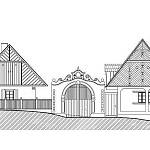 Kouřim - skanzen, usedlost ze středního Polabí (2014, návrh rekonstrukce Dipl. arch. Irena Hrabicová)