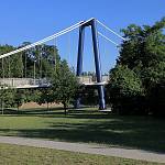 Kolín - visutá lávka, zálabské vyústění (2016)