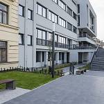 Kolín - Zámecká ulice, Městský společenský dům, severní průčelí a terasy (2017)