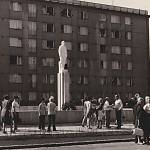 Kolín - zaniklý památník V. I. Lenina (70. léta 20. století, foto Jaroslav Kronus)