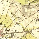 Kolín - Vinice na mapě 1. vojenského mapování z roku 1777 (© 1st Military Survey, Austrian State Archive/Military Archive, Vienna)