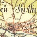 Kolín - kaplička sv. Votěcha na mapě 1. vojenského mapování 1777 (© 1st Military Survey, Austrian State Archive/Military Archive, Vienna)