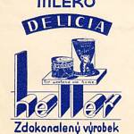 Zalešany - zaniklý závod Delicia, raklamní plakát (30. léta 20. století, SOkA Kolín)