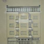 Kolín - projekt na obytný dům s kinem (Josef Záruba, 1938)