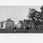 Kolín - zástavba rodinných domů v ulicích U Hřiště a Sadová (1924, foto J. Freiwald)