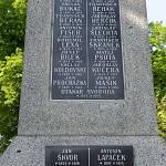 Velký Osek - památník padlým, padlí v 1. světové válce (2018)