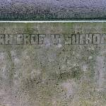 Radovesnice II - památník padlým v 1. světové válce, nápis na zadní straně (2018)