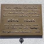 Kolín - pamětní deska Borise Volka (2013)