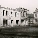 Kolín - bourání domů na západní straně Jiráskova náměstí (1970)