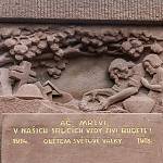Český Brod - památník padlým v 1. světové válce, střední část (2020)