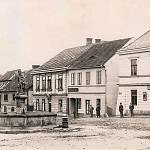 Zásmuky - náměstí před vystabou nové školy (1908)