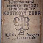 Český Brod - cukrovar, krabice na cukr (50. léta 20. století)
