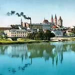 Kolín - továrna Kolinea (30. léta 20. stol., sbírka Vladimír Serbus, kolorováno Radek Kohoutek)