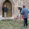 Tismice - natáčení Toulavé kamery s paní starostkou Zdražilovou