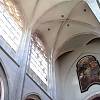 Kolín - chrám sv. Bartoloměje, průhled do klenby Parléřova vysokého chóru
