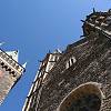 Kolín - chrám sv. Bartoloměje, západní průčelí s věžemi a zvonicí