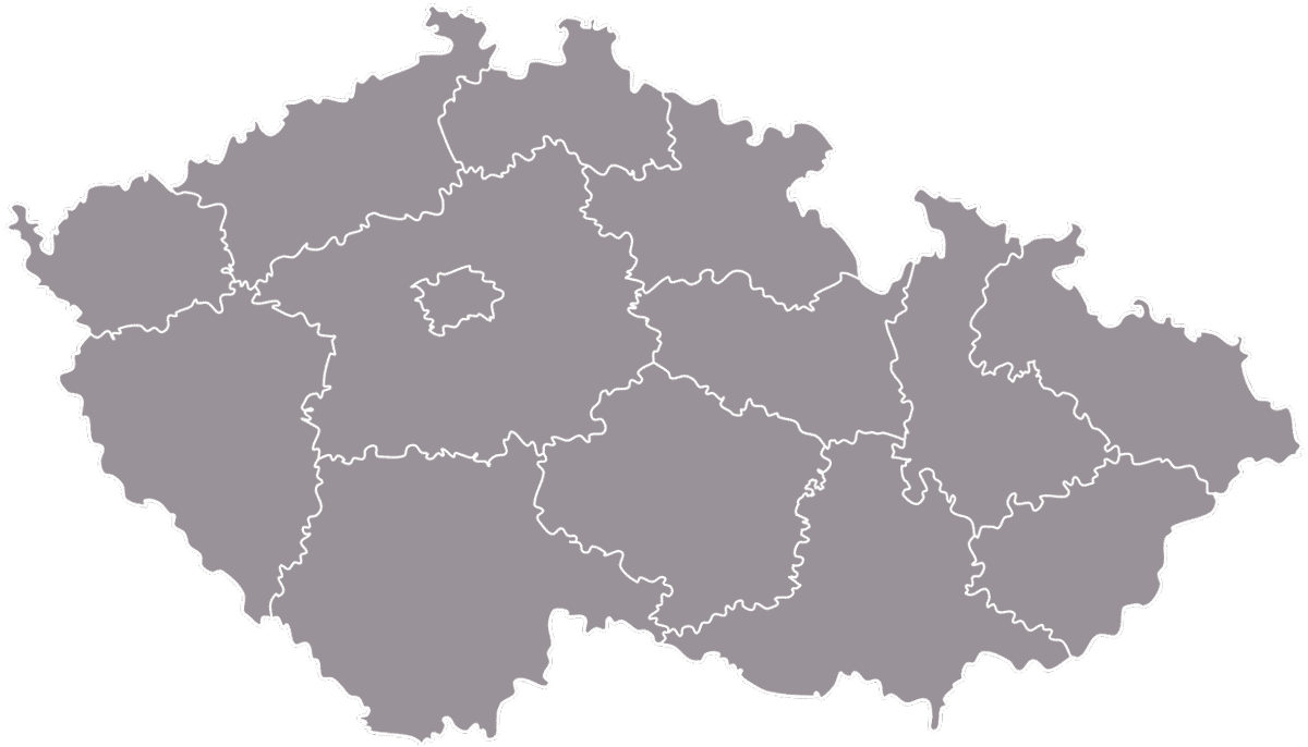 mapa CZ